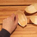 Disposable Wood Boat Food Trays - 4 Sizes