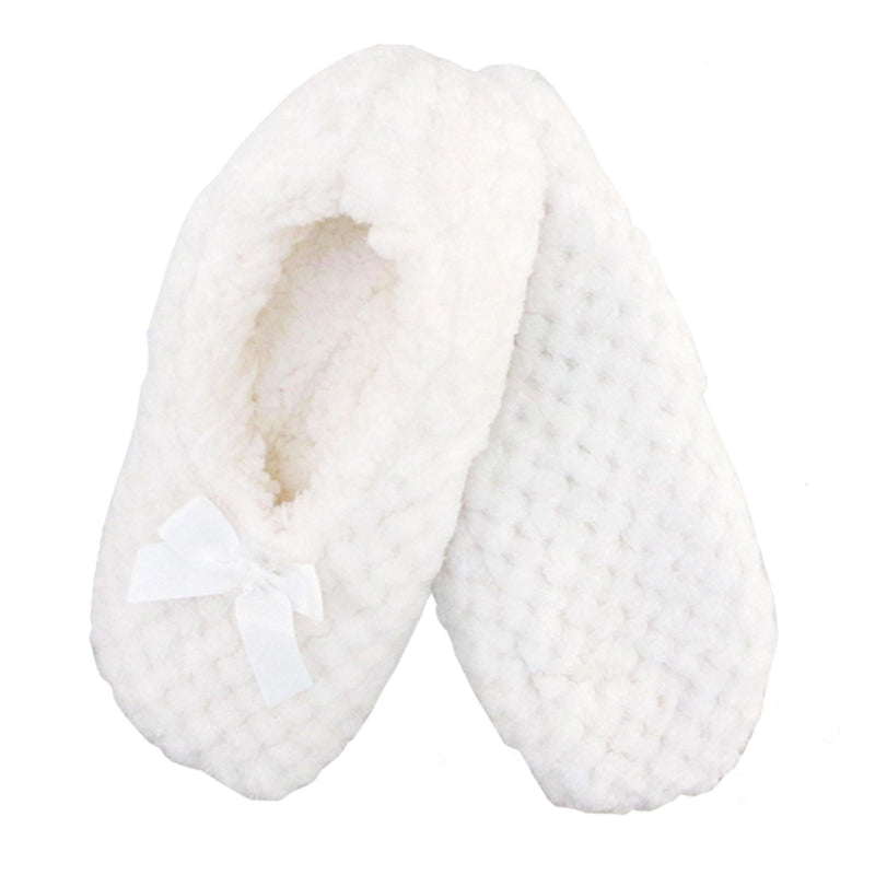 Adult Super Soft Warm Cozy Fuzzy Soft Touch Slippers Non-Slip Lined Socks, 1 Pair